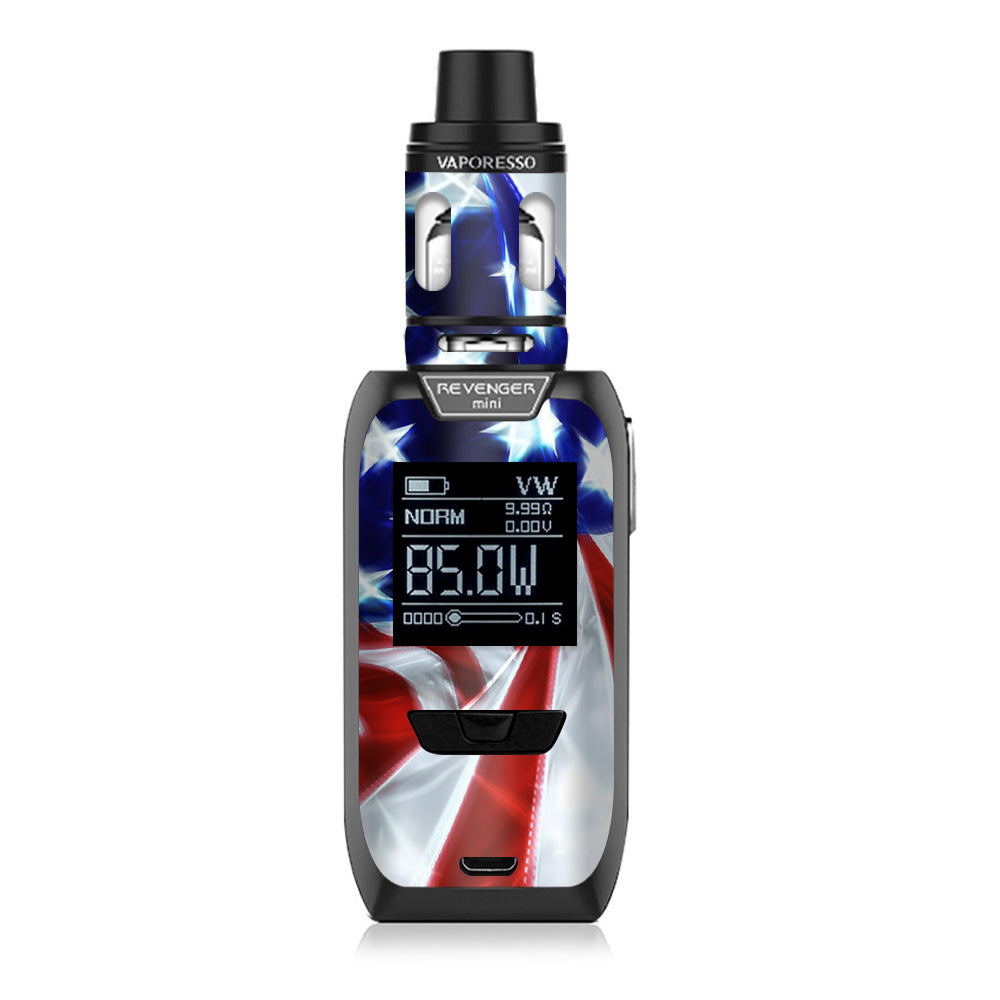  Electric American Flag U.S.A. Vaporesso Revenger Mini 85w Skin