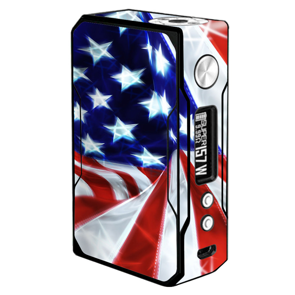  Electric American Flag U.S.A. Voopoo Drag 157w Skin