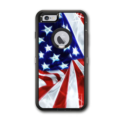  Electric American Flag U.S.A. Otterbox Defender iPhone 6 PLUS Skin