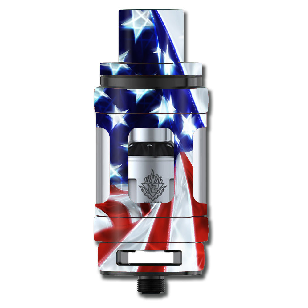 Electric American Flag U.S.A. Smok TFV12 Tank Skin