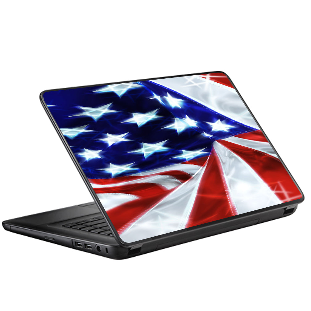  Electric American Flag U.S.A. Universal 13 to 16 inch wide laptop Skin