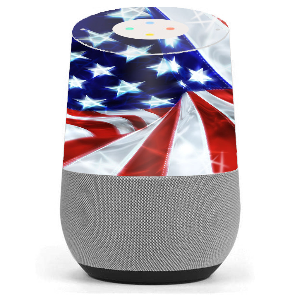  Electric American Flag U.S.A. Google Home Skin