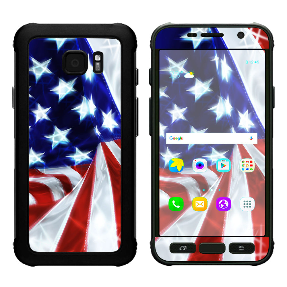  Electric American Flag U.S.A. Samsung Galaxy S7 Active Skin