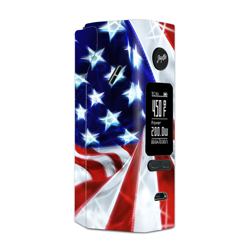  Electric American Flag U.S.A. Wismec Reuleaux RX 2/3 combo kit Skin