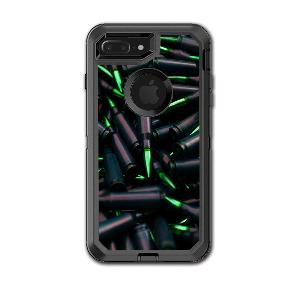  Green Bullets Military Rifle Ar Otterbox Defender iPhone 7+ Plus or iPhone 8+ Plus Skin