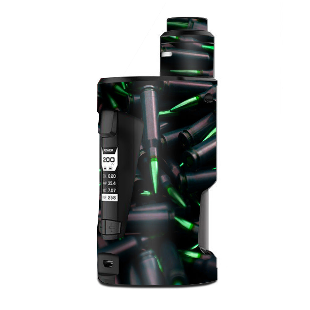  Green Bullets Military Rifle Ar G Box Squonk Geek Vape Skin