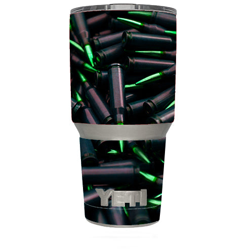  Green Bullets Military Rifle Ar Yeti 30oz Rambler Tumbler Skin