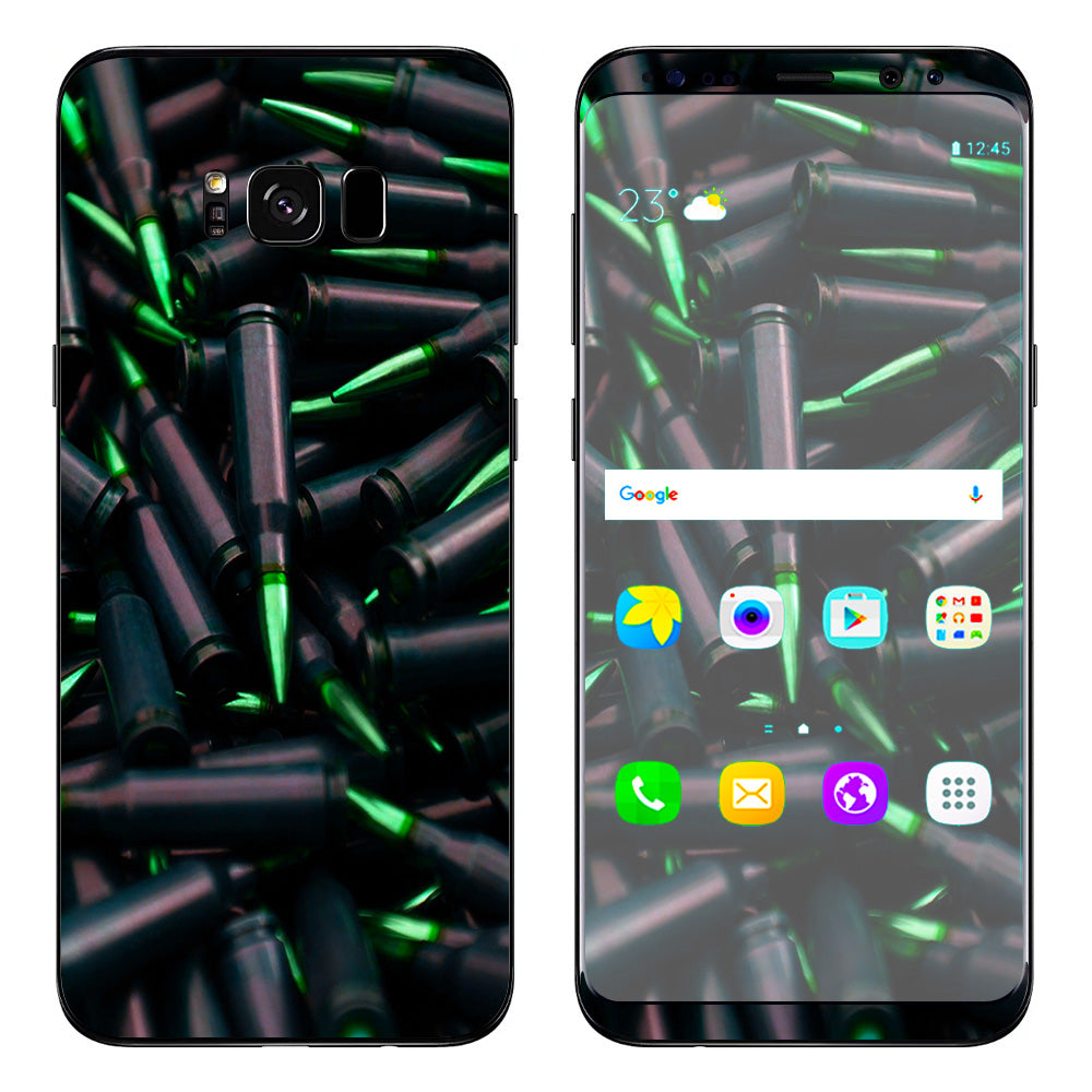  Green Bullets Military Rifle Ar Samsung Galaxy S8 Skin