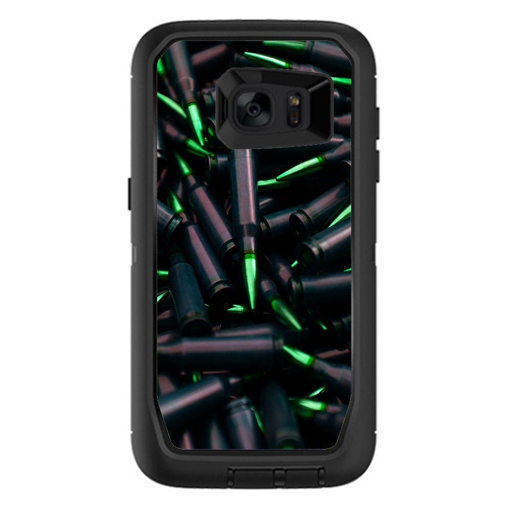  Green Bullets Military Rifle Ar Otterbox Defender Samsung Galaxy S7 Edge Skin