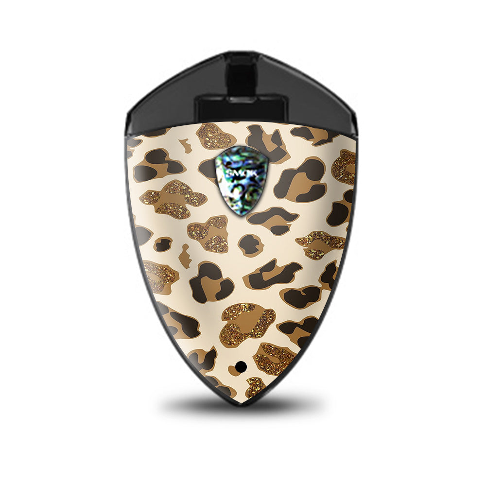  Leopard Print Glitter Print (Not Real Glitter) Smok Rolo Badge Skin