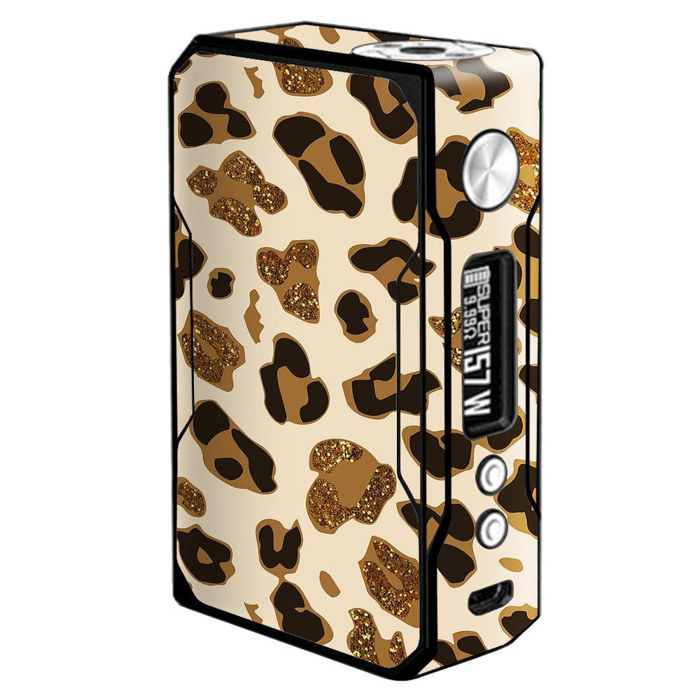  Leopard Print Glitter Print (Not Real Glitter) Voopoo Drag 157w Skin