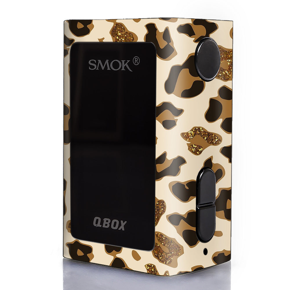  Leopard Print Glitter Print (Not Real Glitter) Smok Q-Box Skin