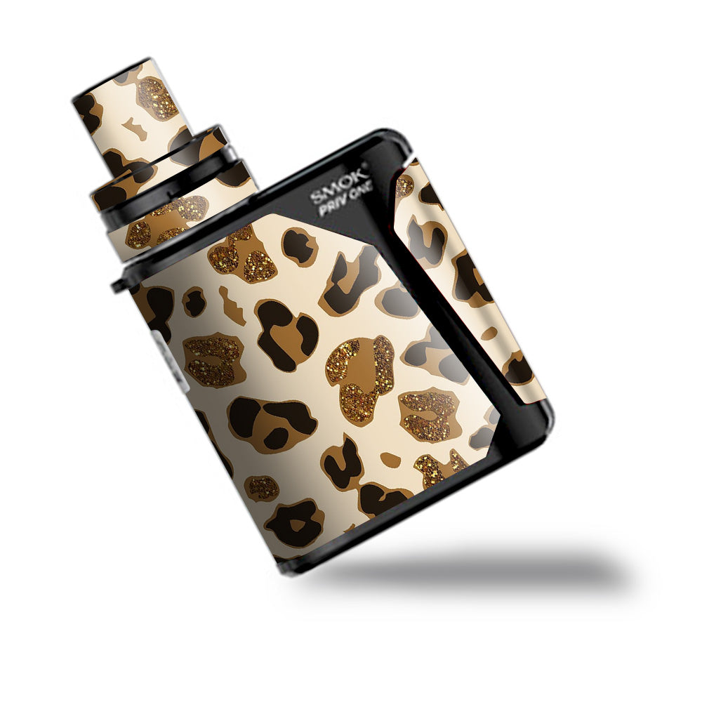  Leopard Print Glitter Print (Not Real Glitter) Smok Priv One Skin