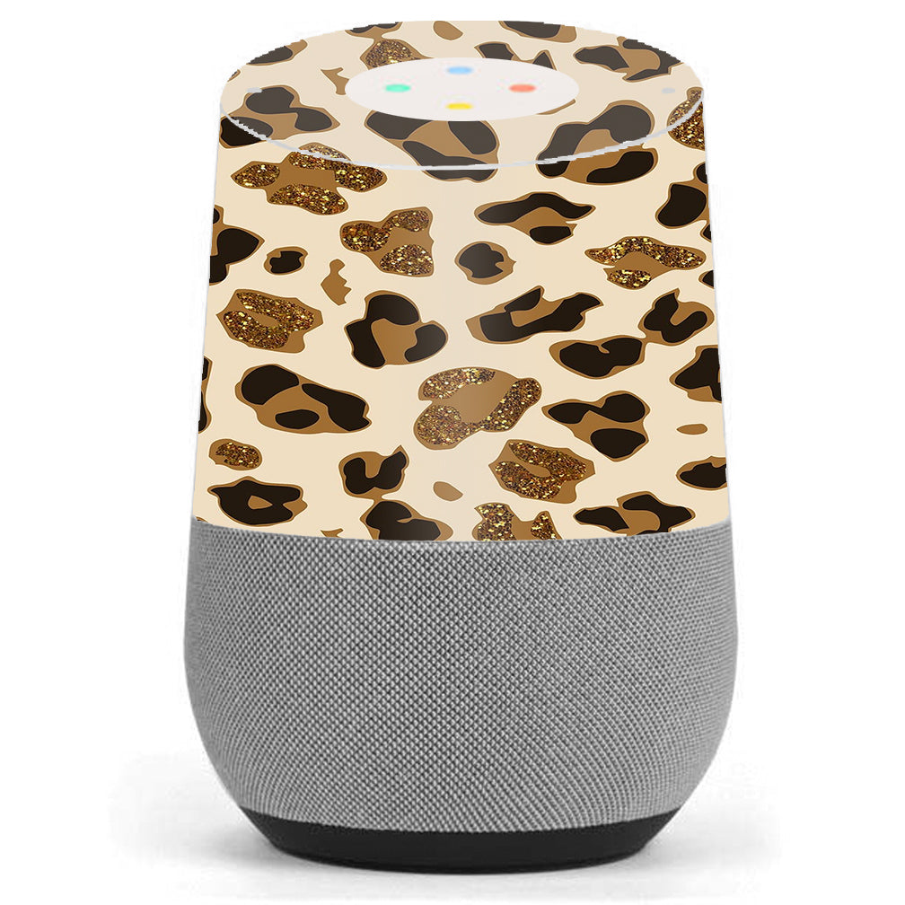  Leopard Print Glitter Print (Not Real Glitter) Google Home Skin