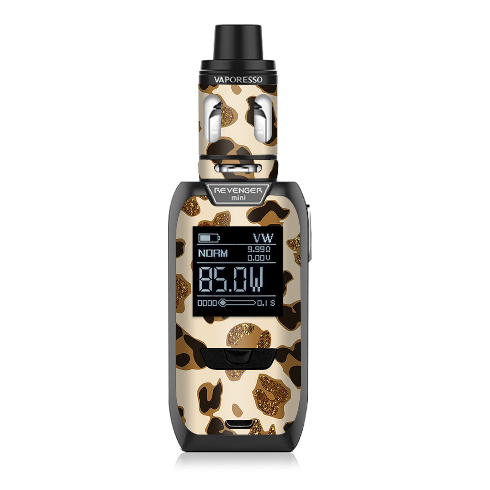  Leopard Print Glitter Print (Not Real Glitter) Vaporesso Revenger Mini 85w Skin
