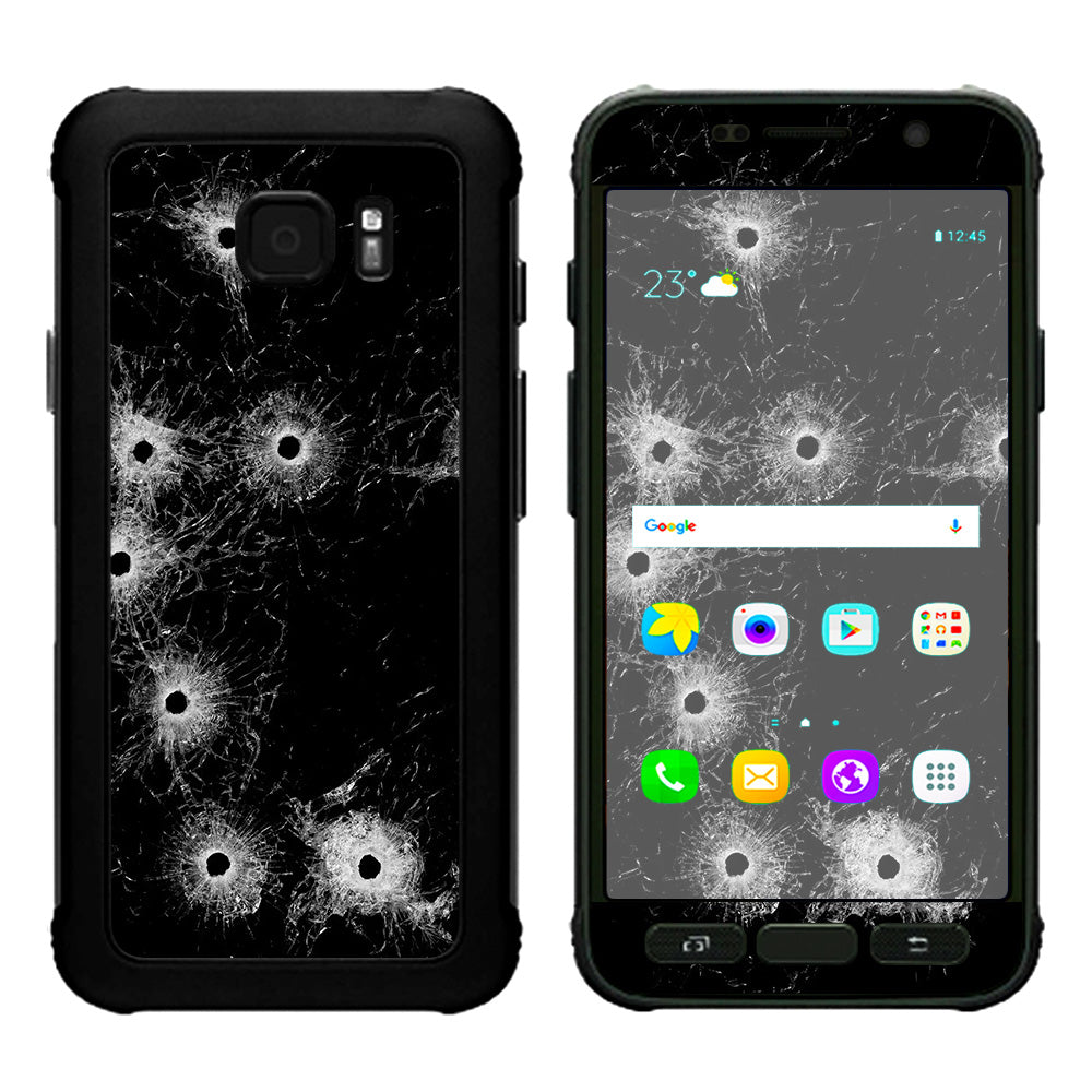  Bullet Holes In Glass Samsung Galaxy S7 Active Skin