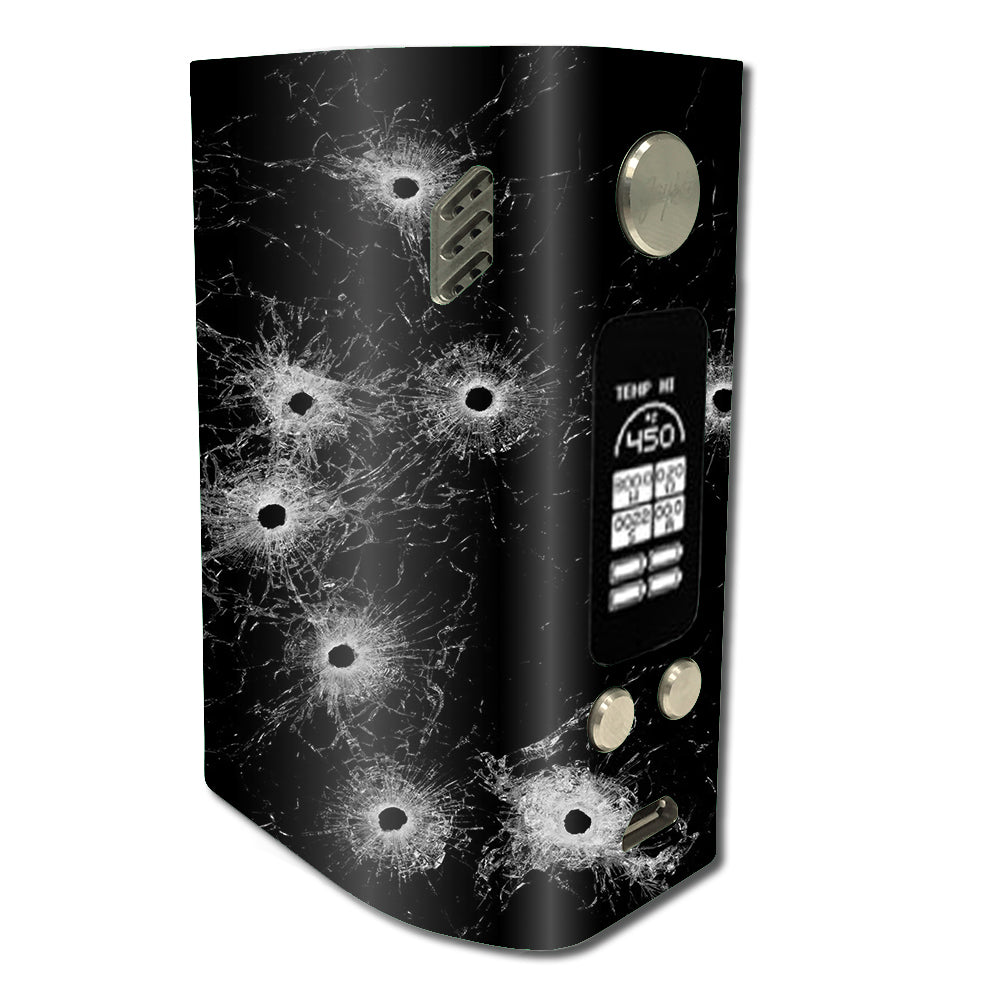  Bullet Holes In Glass Wismec Reuleaux RX300 Skin