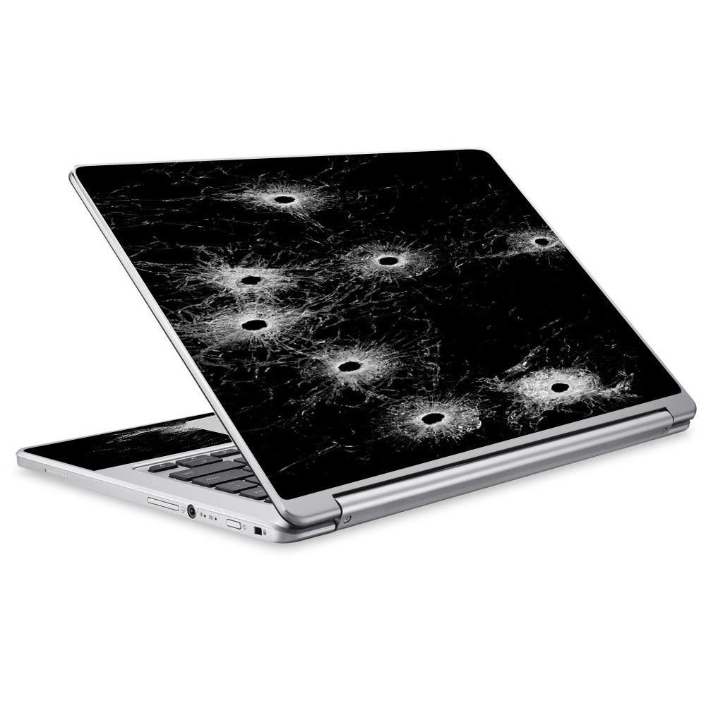  Bullet Holes In Glass Acer Chromebook R13 Skin