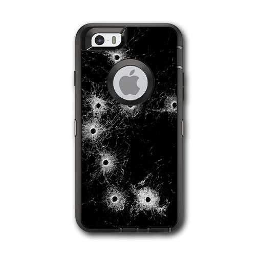  Bullet Holes In Glass Otterbox Defender iPhone 6 Skin
