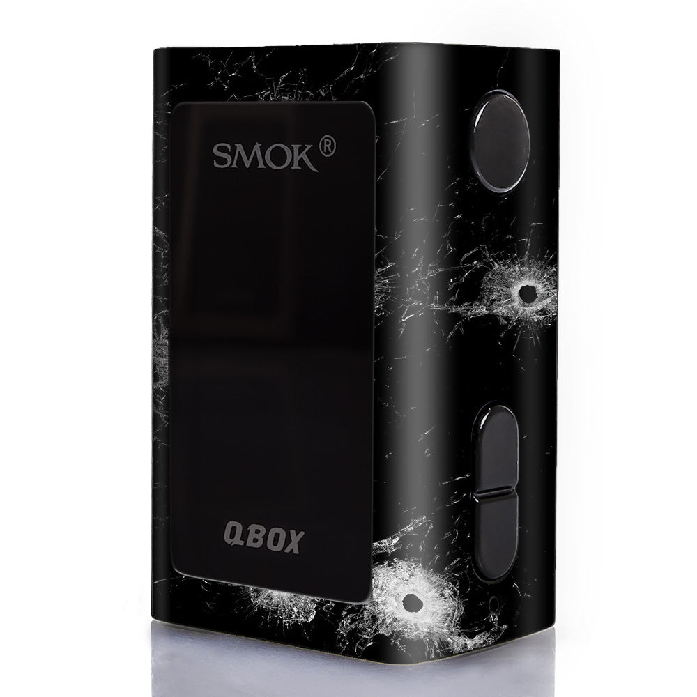  Bullet Holes In Glass Smok Q-Box Skin