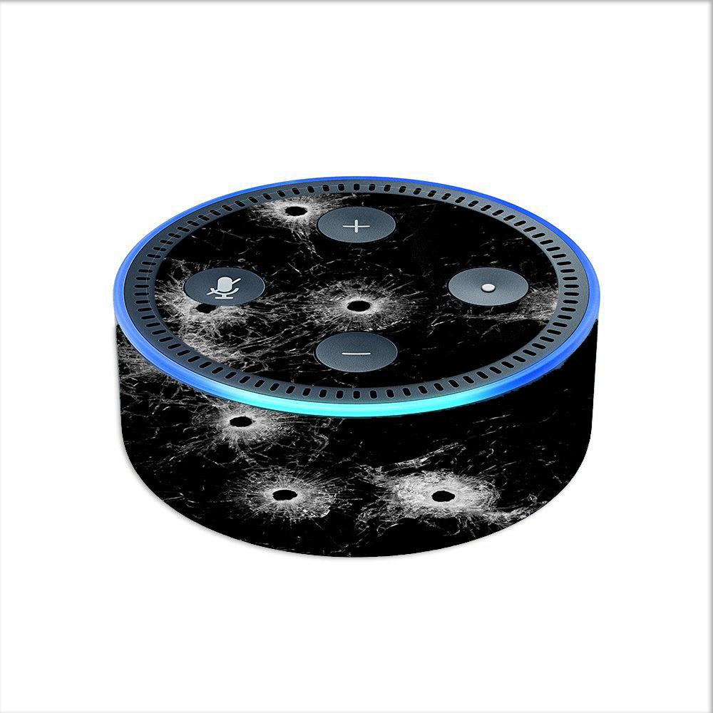  Bullet Holes In Glass Amazon Echo Dot 2nd Gen Skin