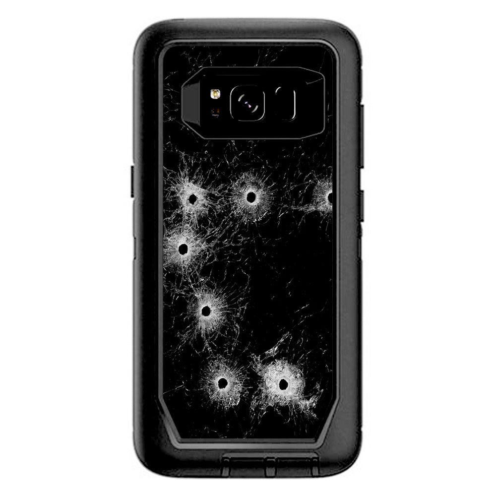  Bullet Holes In Glass Otterbox Defender Samsung Galaxy S8 Skin