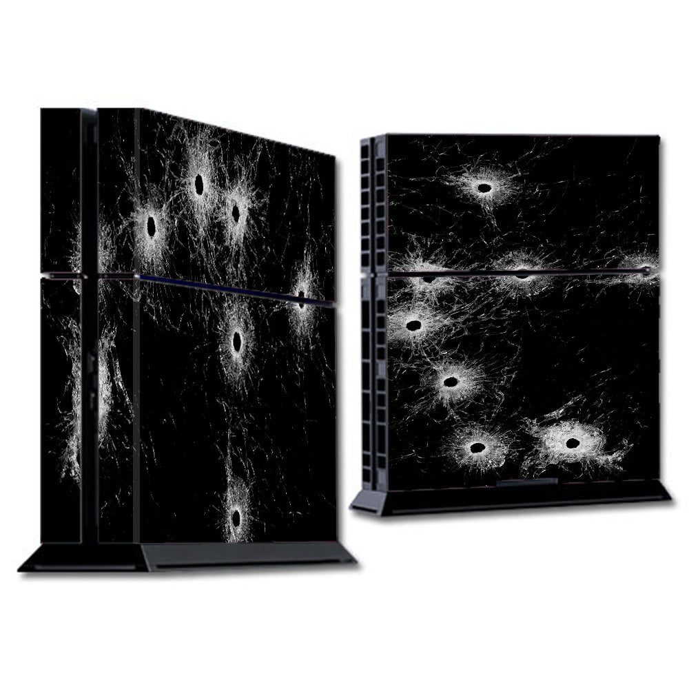  Bullet Holes In Glass Sony Playstation PS4 Skin