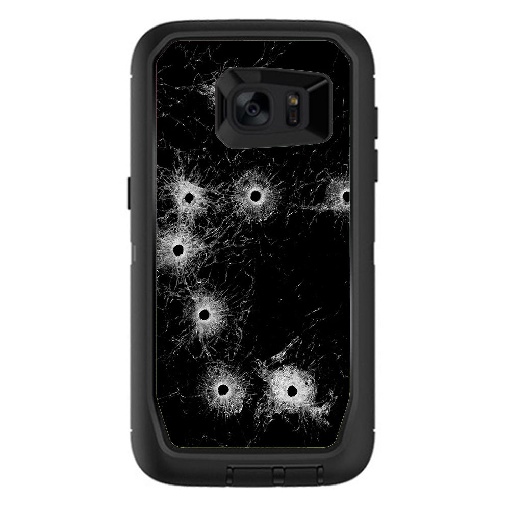  Bullet Holes In Glass Otterbox Defender Samsung Galaxy S7 Edge Skin