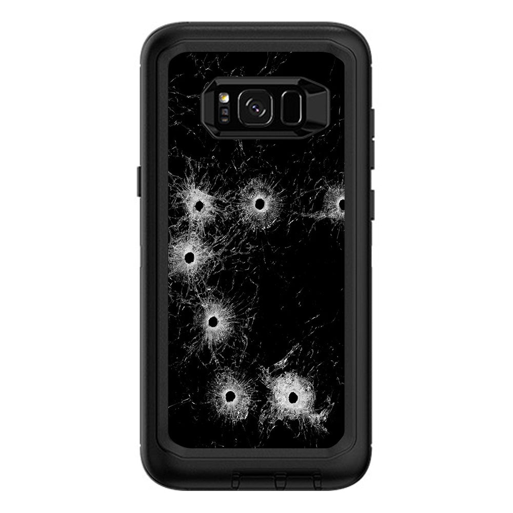  Bullet Holes In Glass Otterbox Defender Samsung Galaxy S8 Plus Skin