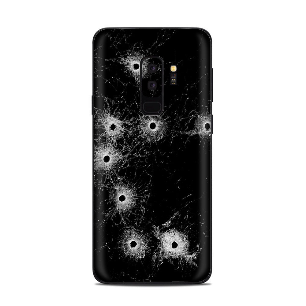  Bullet Holes In Glass Samsung Galaxy S9 Plus Skin