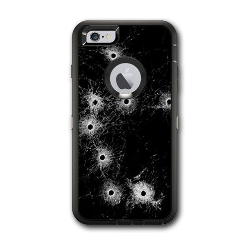  Bullet Holes In Glass Otterbox Defender iPhone 6 PLUS Skin