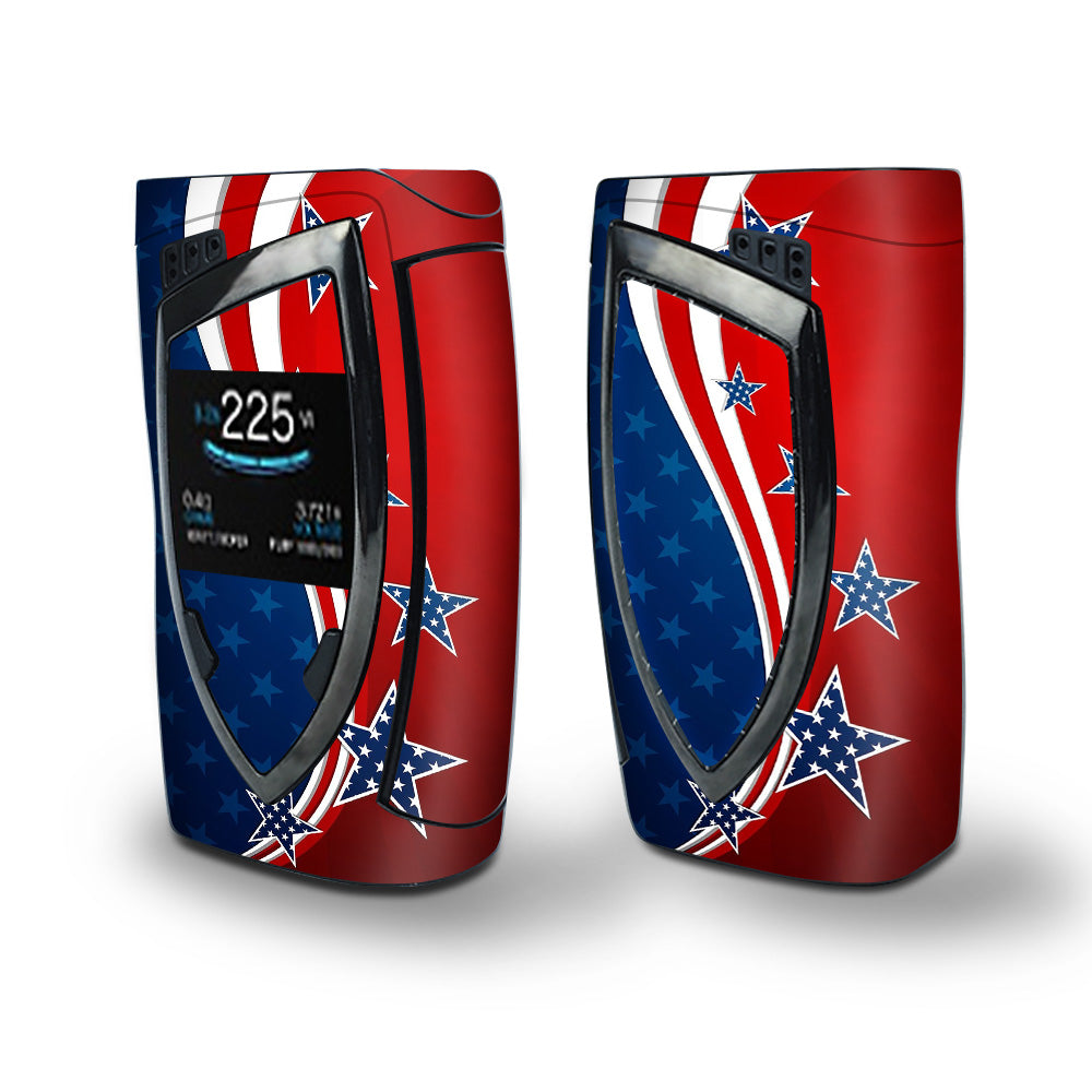 Skin Decal Vinyl Wrap for Smok Devilkin Kit 225w Vape (includes TFV12 Prince Tank Skins) skins cover/ America Independence Stars Stripes