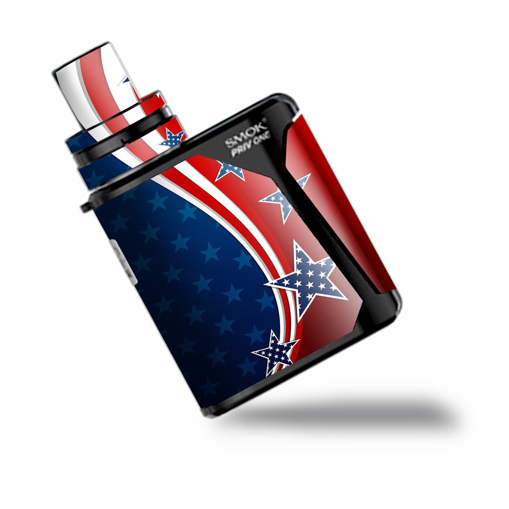  America Independence Stars Stripes Smok Priv One Skin