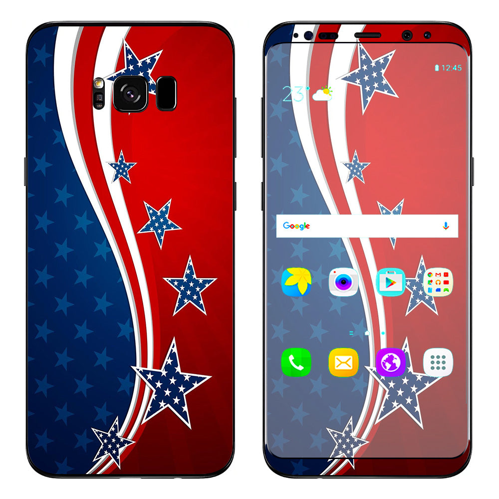  America Independence Stars Stripes Samsung Galaxy S8 Skin