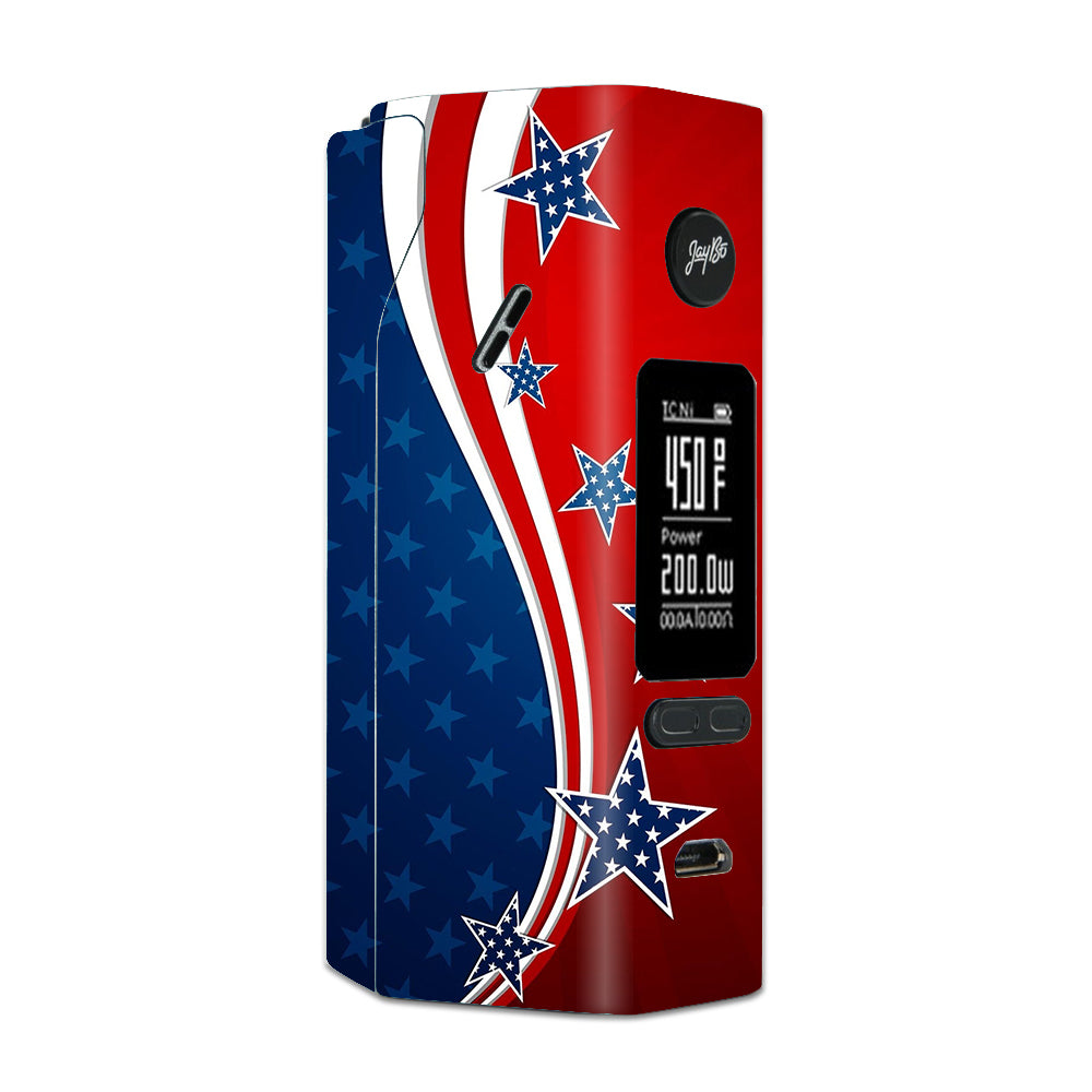  America Independence Stars Stripes Wismec Reuleaux RX 2/3 combo kit Skin