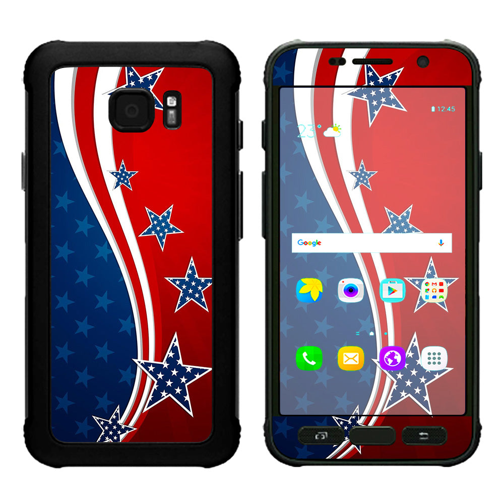  America Independence Stars Stripes Samsung Galaxy S7 Active Skin