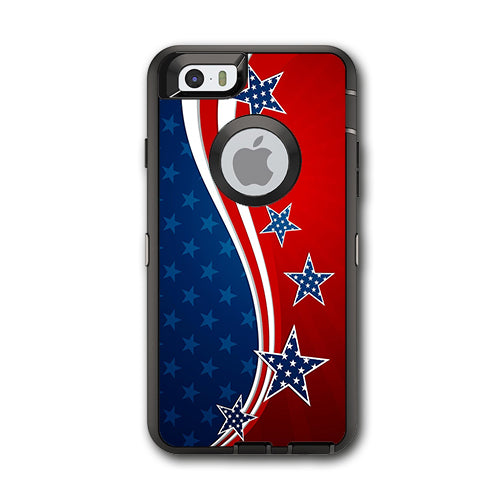  America Independence Stars Stripes Otterbox Defender iPhone 6 Skin