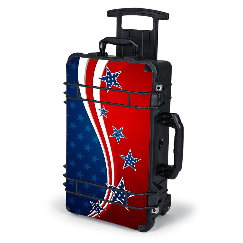  America Independence Stars Stripes Pelican Case 1510 Skin