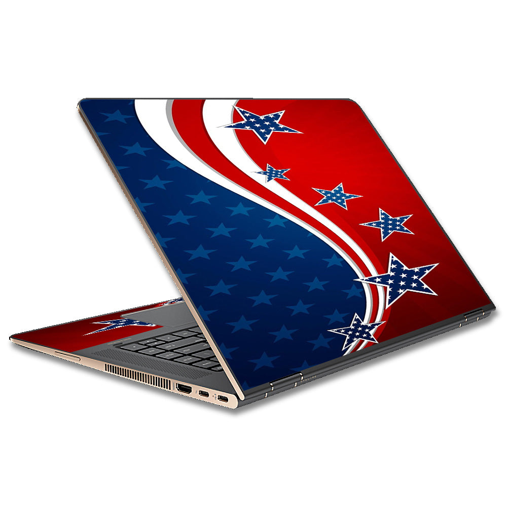  America Independence Stars Stripes HP Spectre x360 15t Skin