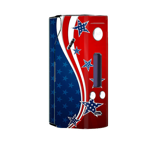  America Independence Stars Stripes Wismec Reuleaux RX200  Skin