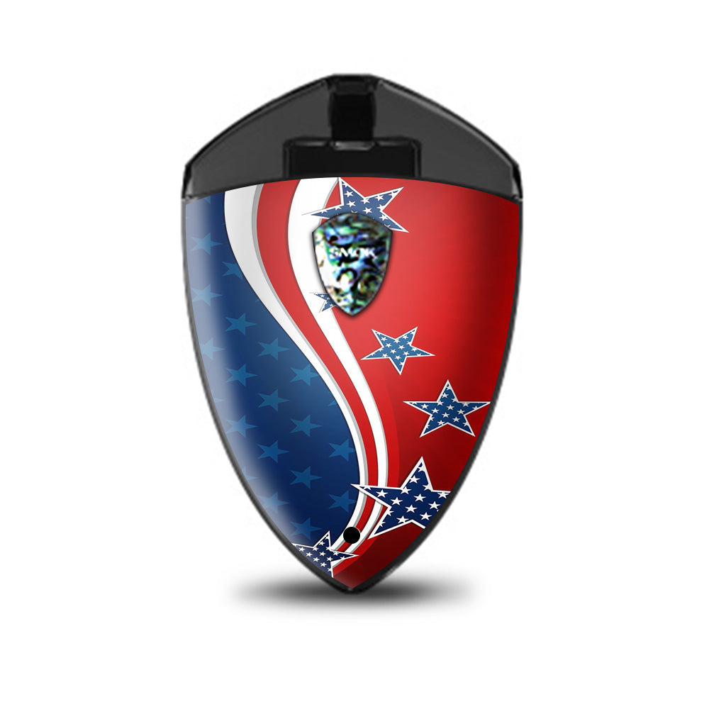  America Independence Stars Stripes Smok Rolo Badge Skin