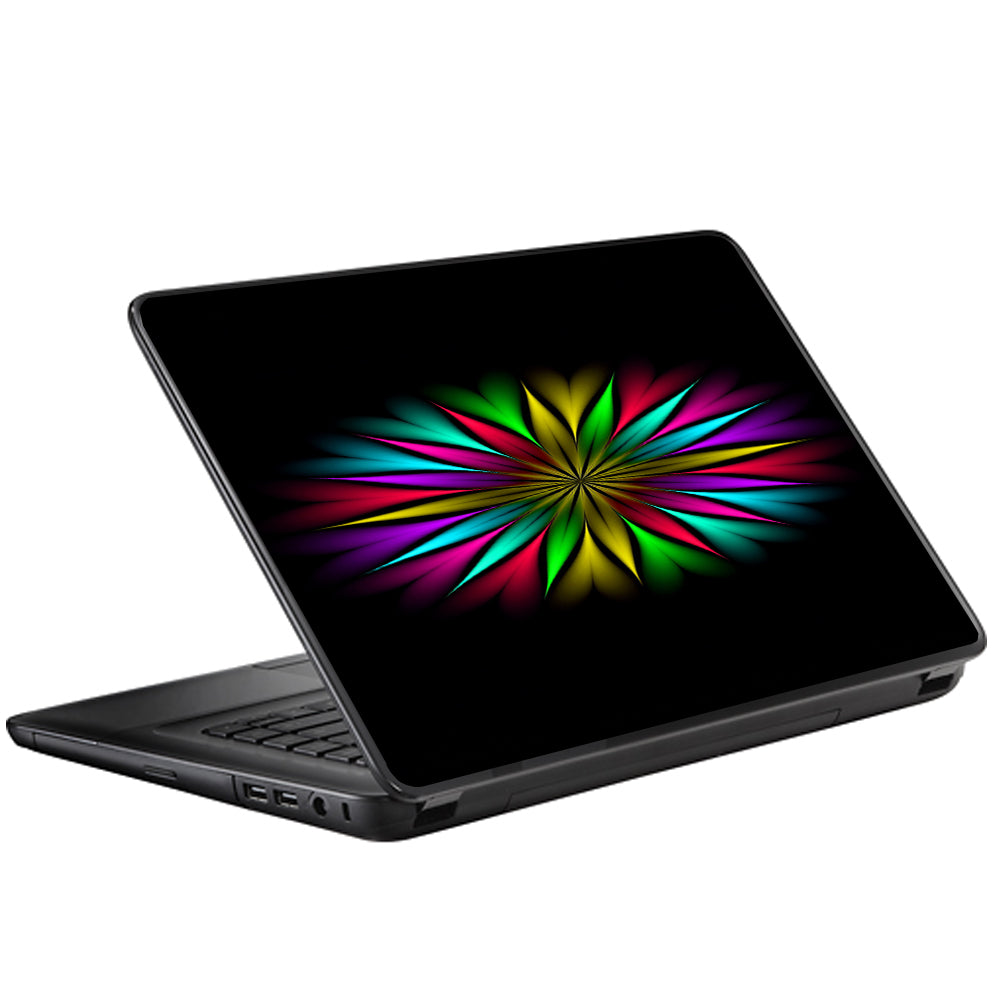  Neon Flower Trippy Shape Universal 13 to 16 inch wide laptop Skin