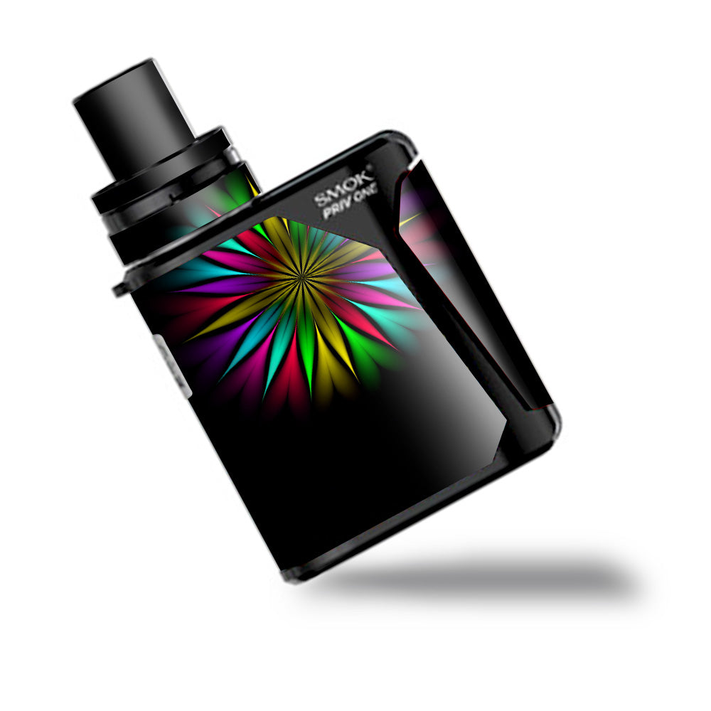  Neon Flower Trippy Shape Smok Priv One Skin