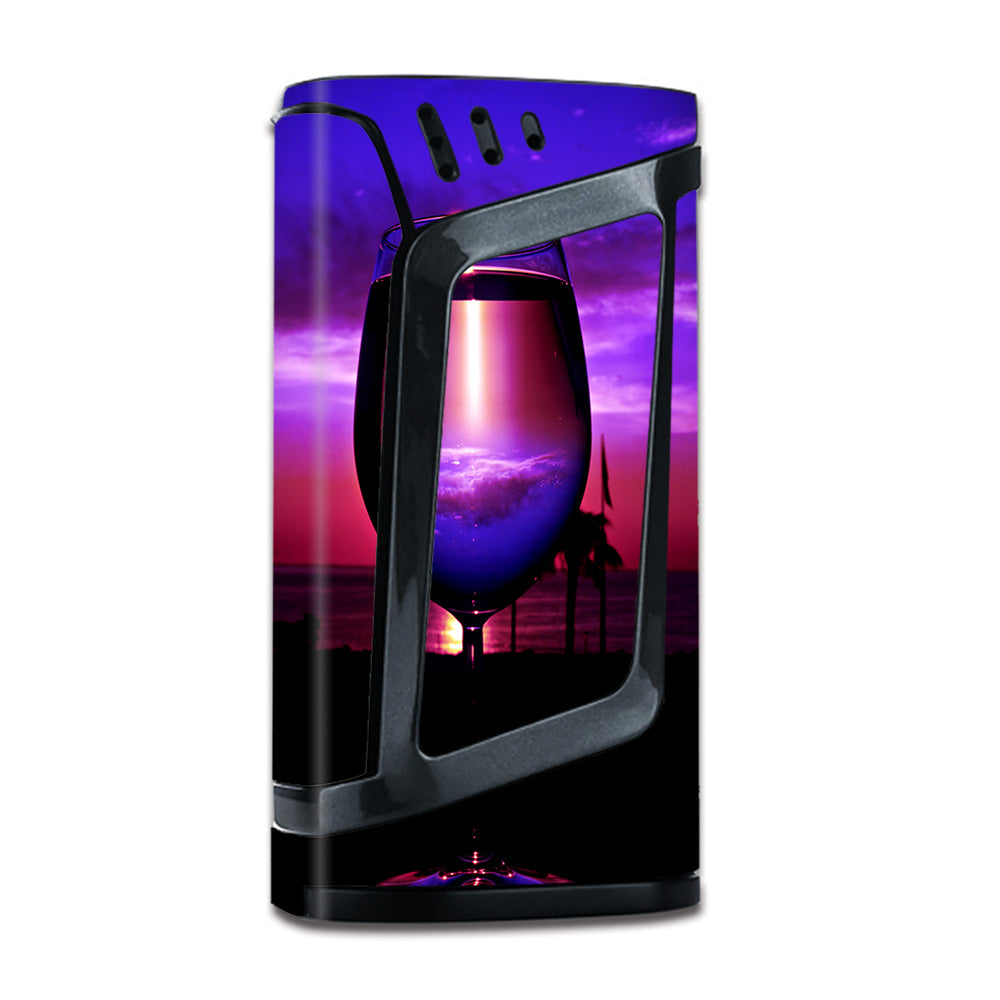  Tropical Sunset Wine Glass Smok Alien 220W Skin
