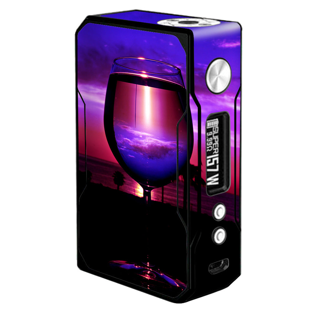  Tropical Sunset Wine Glass Voopoo Drag 157w Skin