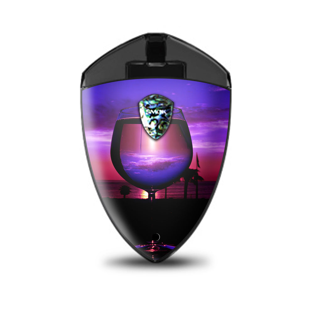  Tropical Sunset Wine Glass Smok Rolo Badge Skin