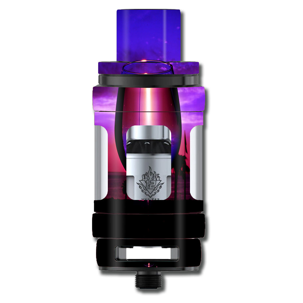  Tropical Sunset Wine Glass Smok TFV12 Tank Skin