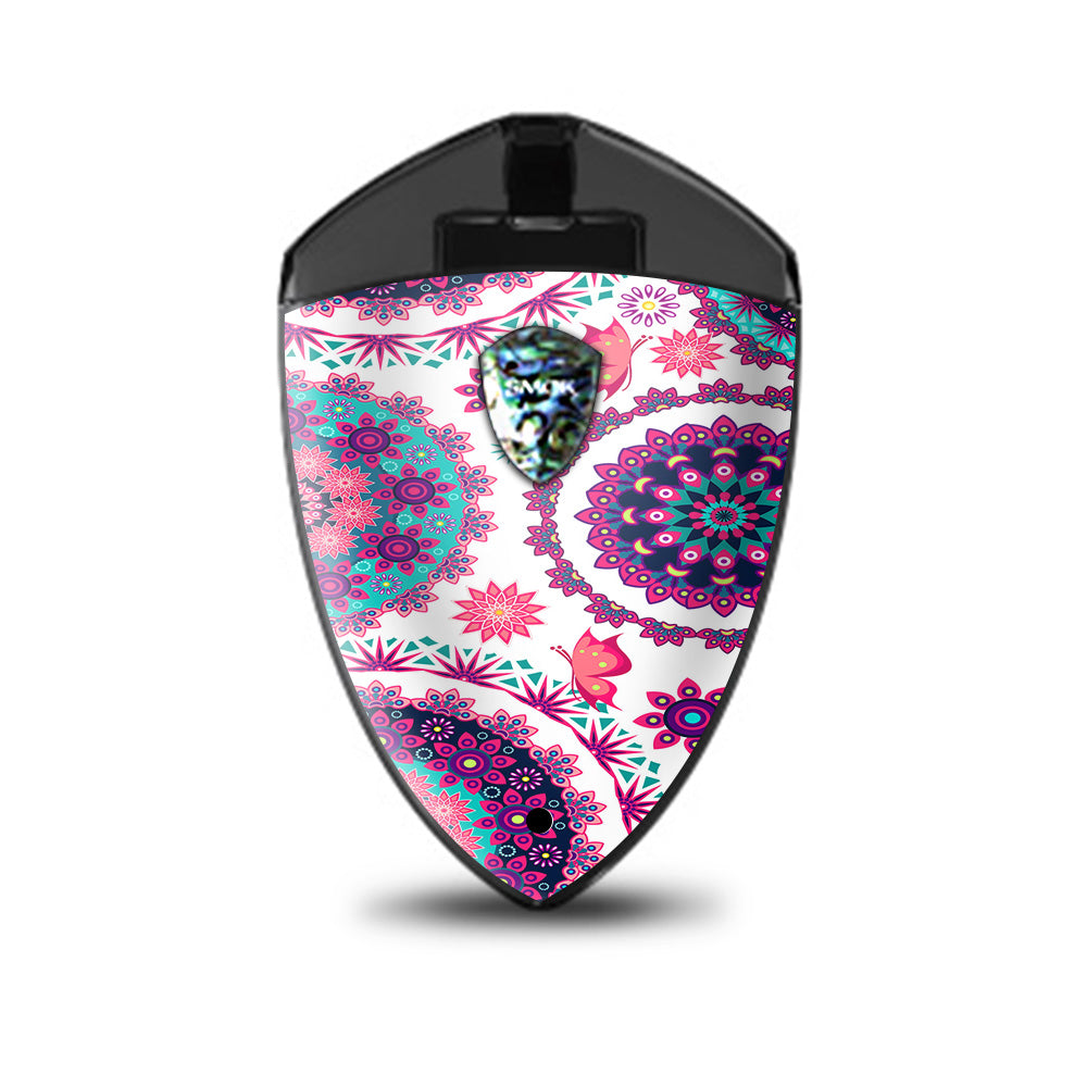  Flowers Paisley Butterfly Mandala Smok Rolo Badge Skin