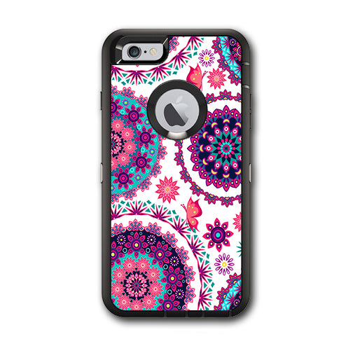  Flowers Paisley Butterfly Mandala Otterbox Defender iPhone 6 PLUS Skin