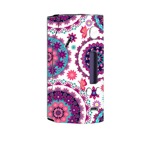  Flowers Paisley Butterfly Mandala Wismec Reuleaux RX200  Skin